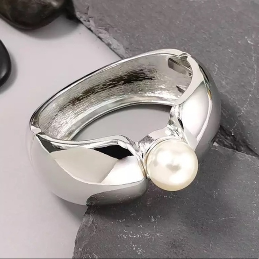 Big Silver Cuff Bracelets Bangles